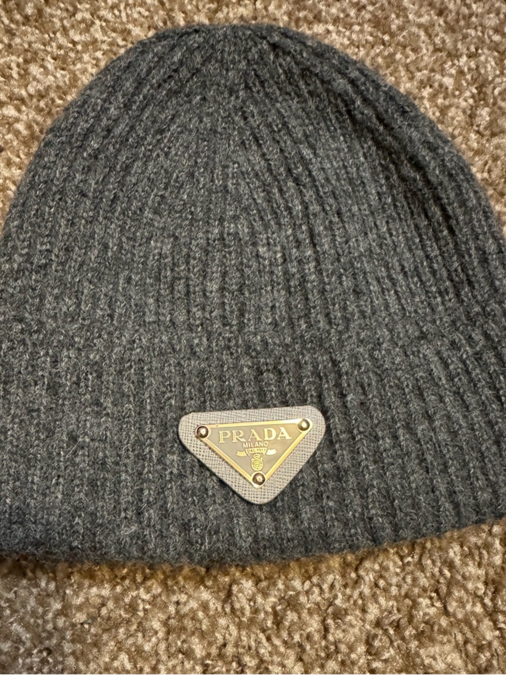 Upcycled Ribbed Knit Beanie - Picture 3 of 4